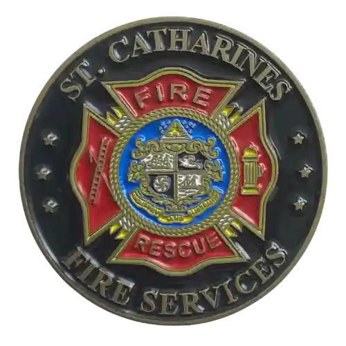 St.Catharines Fire Services Coin Frontside