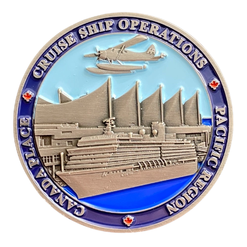 CBSA custom challenge coin backside