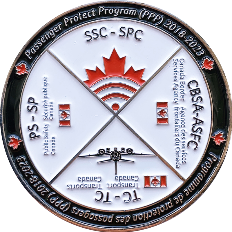 CBSA PPP custom challenge coin - Strike Your Coin