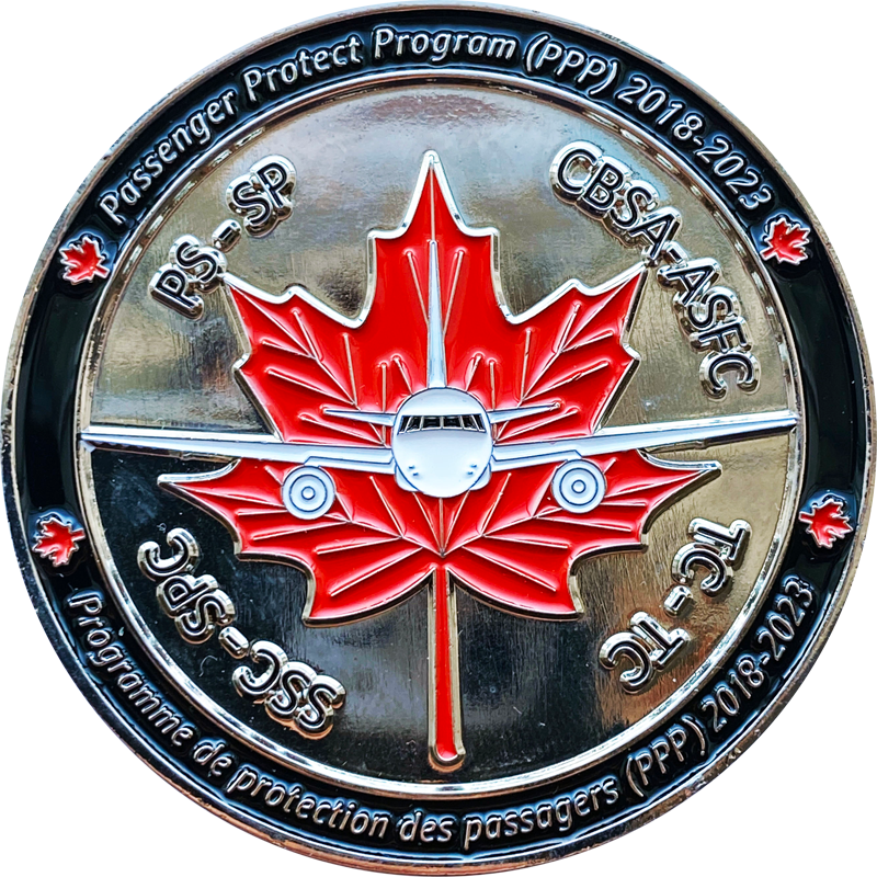 CBSA PPP custom challenge coin - Strike Your Coin