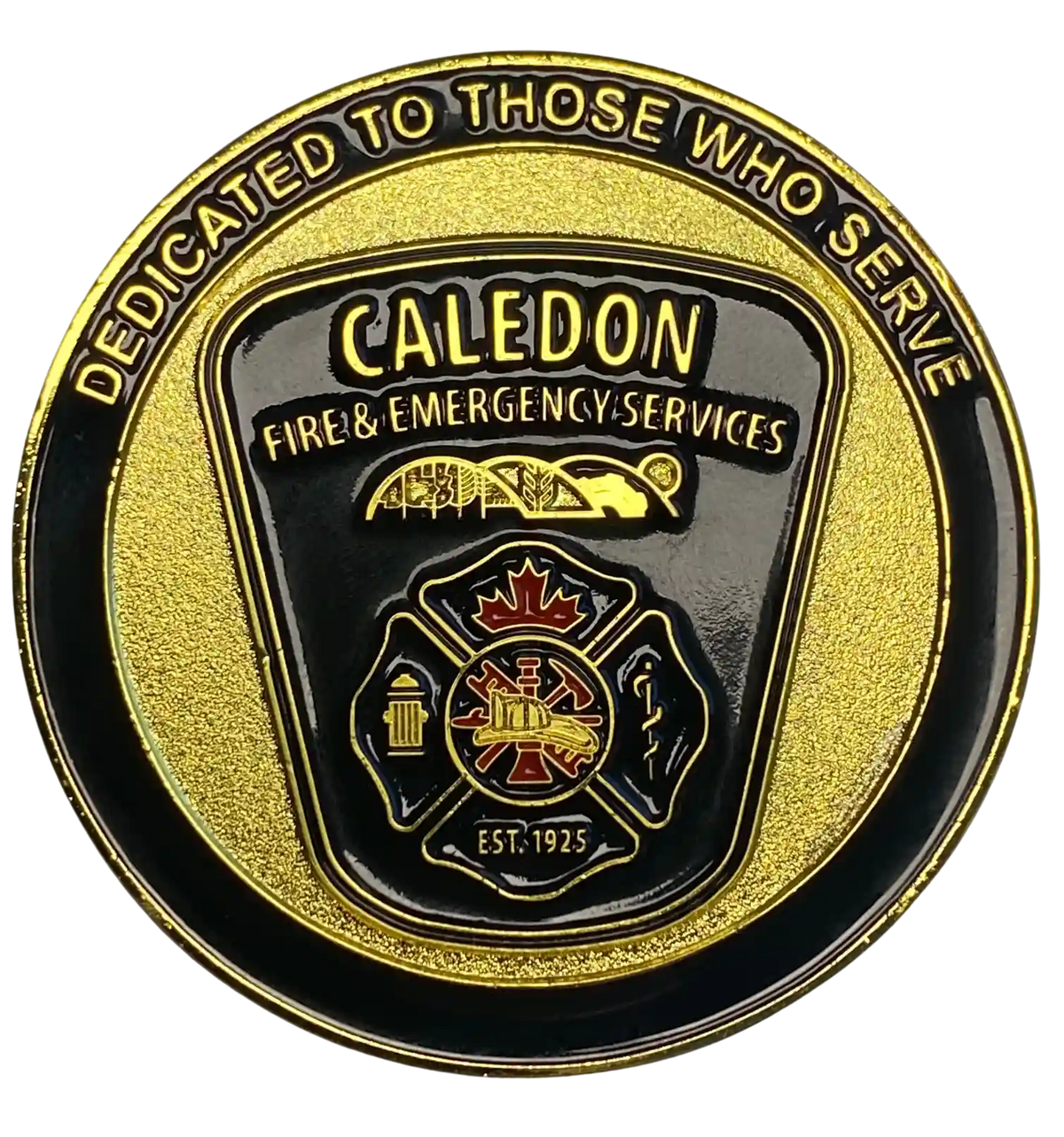 Caledon Firefighter gold coin frontside 01
