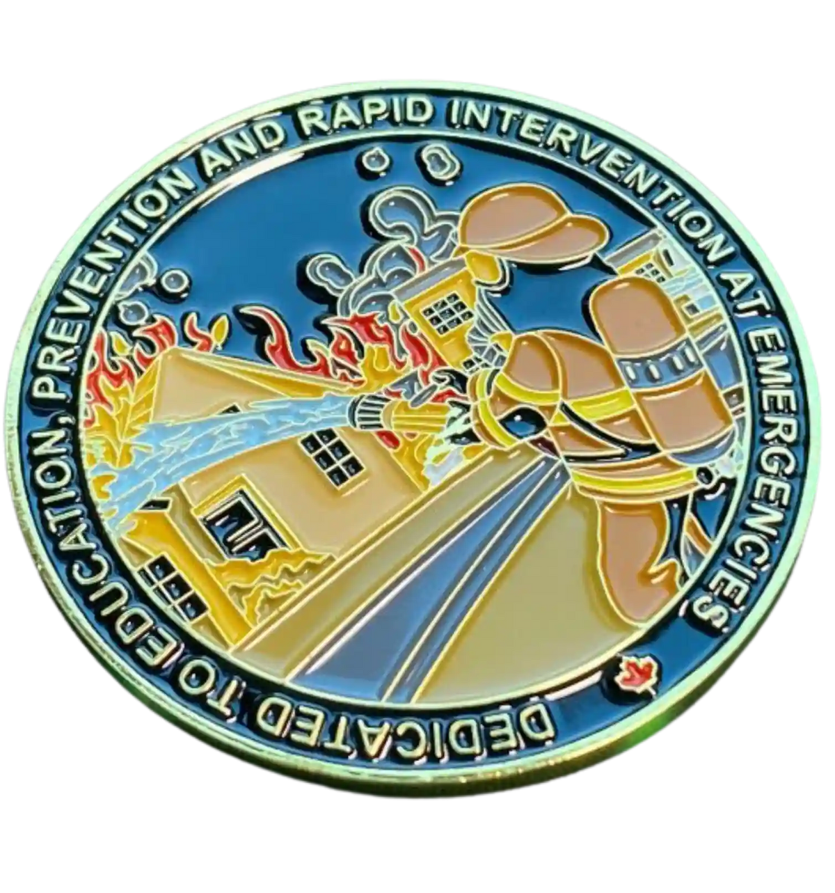 Caledon Firefighter gold coin frontside 02