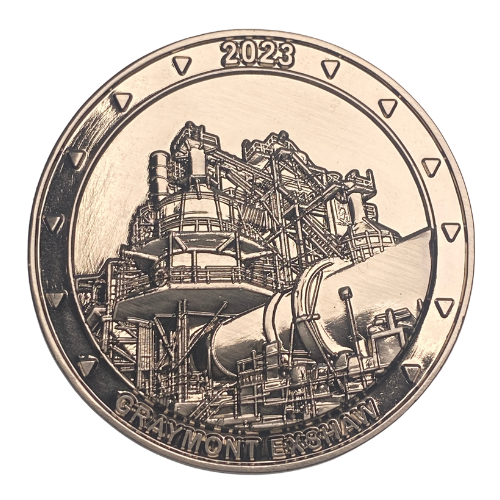 Graymont Challenge Coin Backside