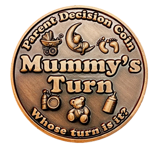 Mummy's Turn Antique Bronze Coin
