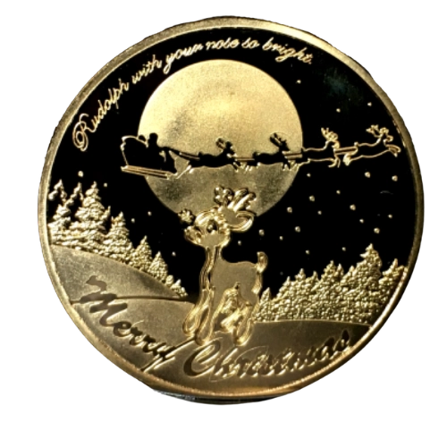 Santa Claus Wishing Coin Backside