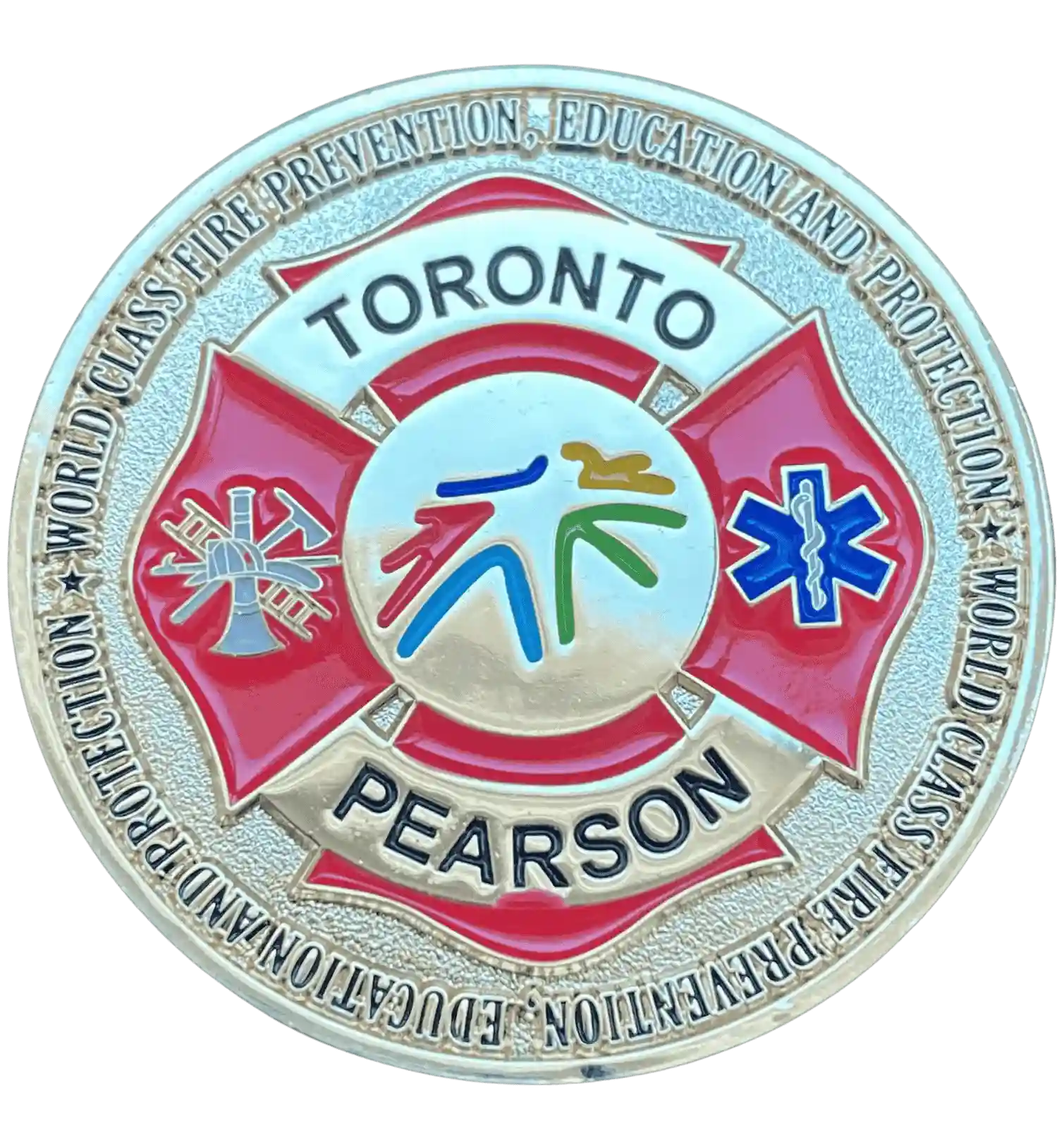 Toronto Airport Firefighter Challenge Coin backside