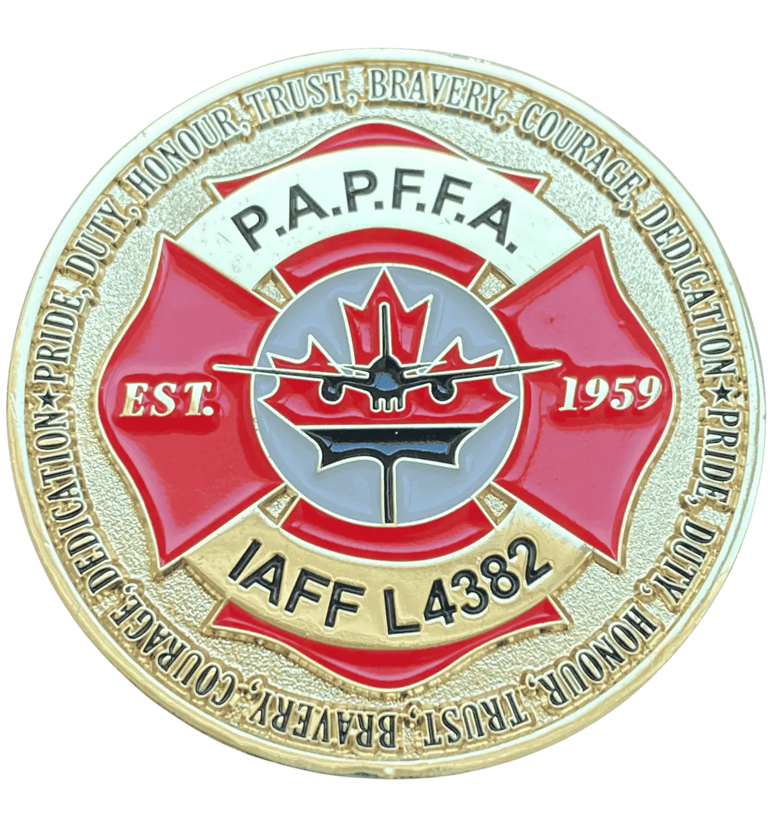 Toronto Airport Firefighter Challenge Coin
