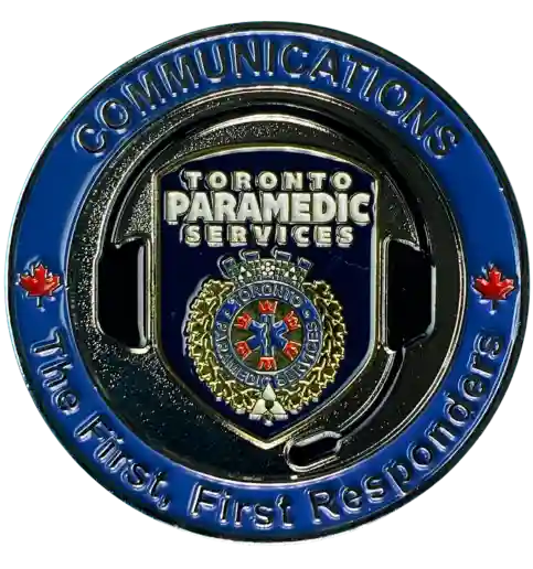 Toronto Paramedic Services Challenge Coin frontside 1