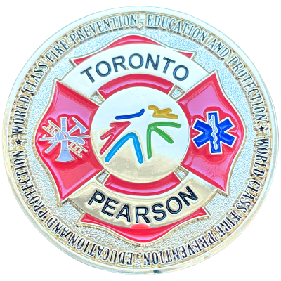 Toronto Pearson Firefighter challenge coin