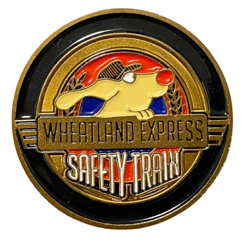 Wheatland Express Promotional Coin Backside