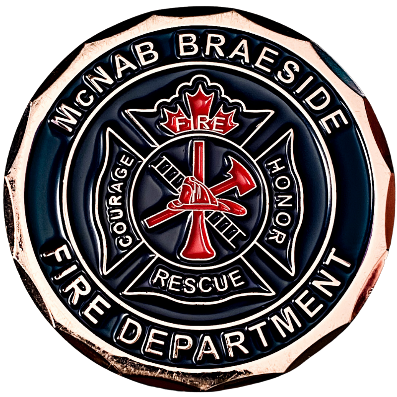 Fire Department Challenge Coin - Strike Your Coin